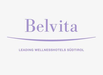 Das Belvita-Logo mit dem Schriftzug „Leading Wellnesshotels Südtirol“ auf hellem Hintergrund.